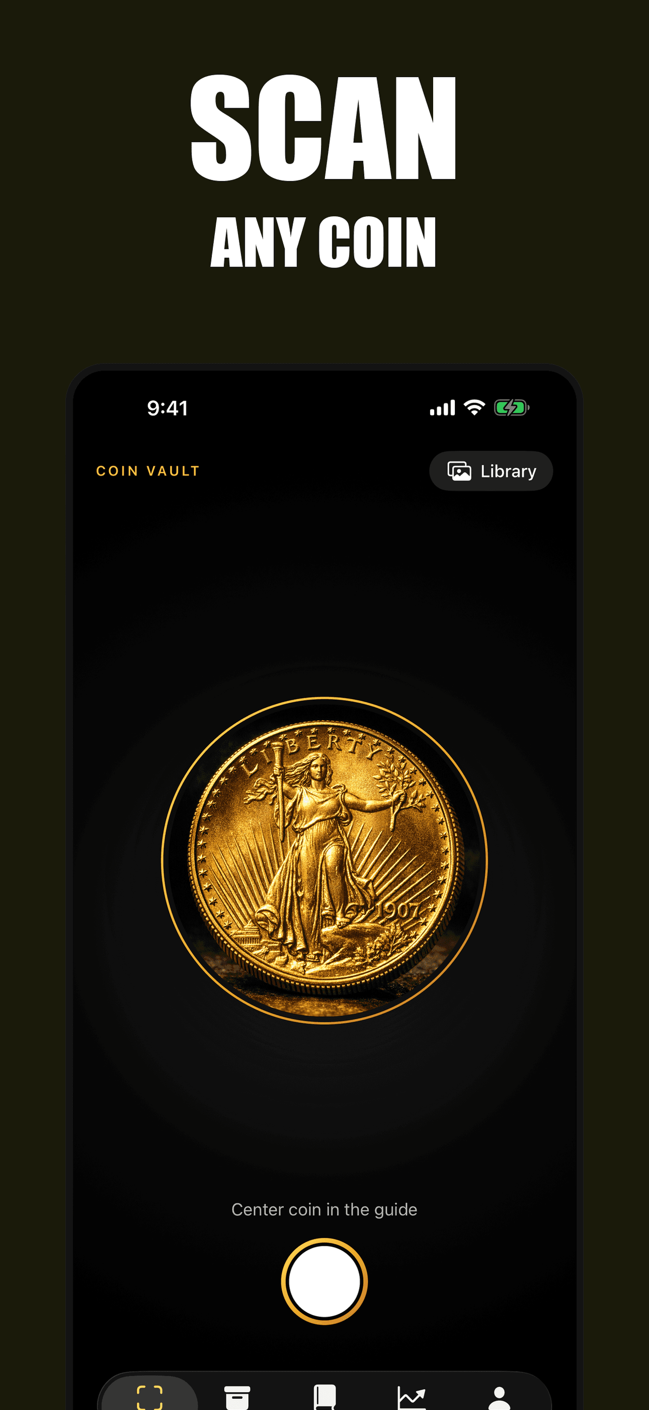 CoinVault scan screen