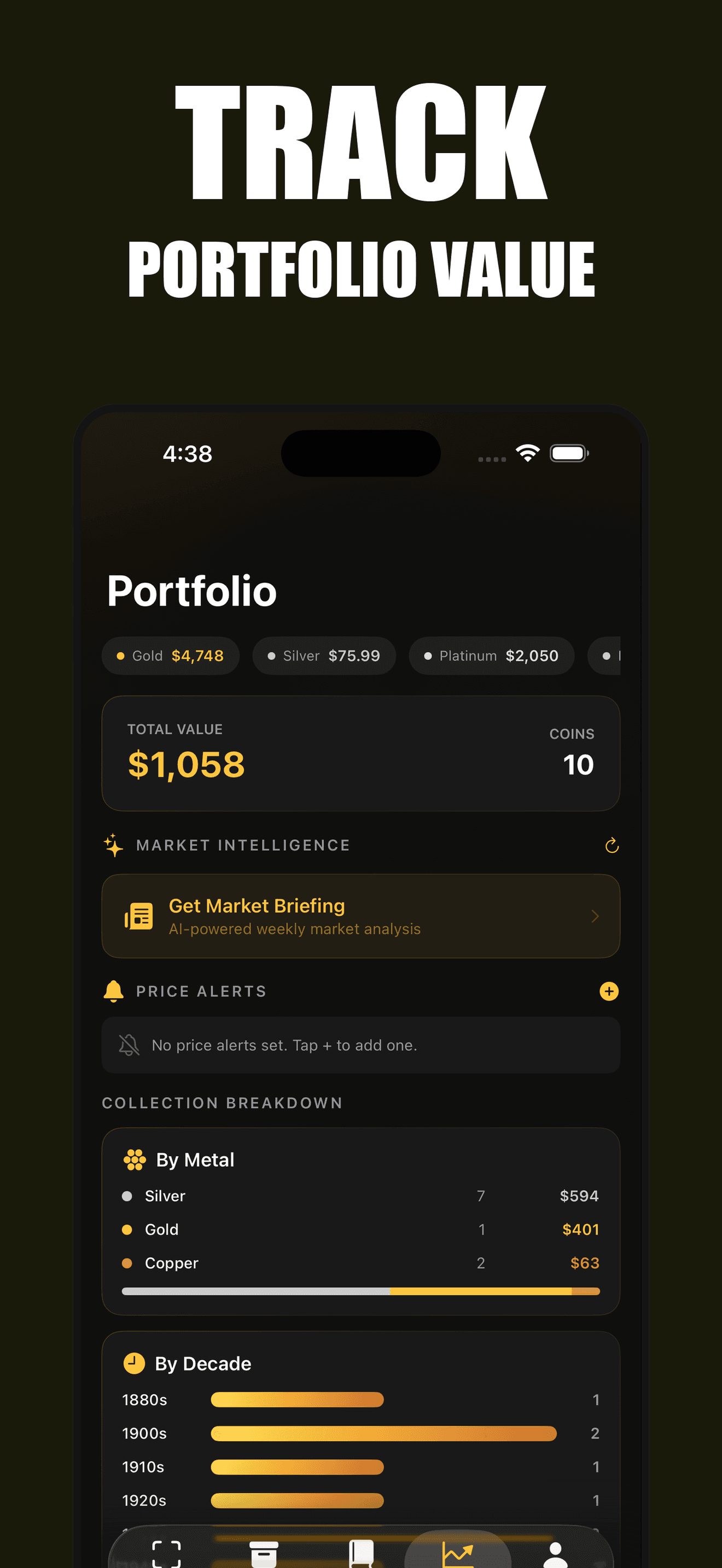 Portfolio Value Tracking